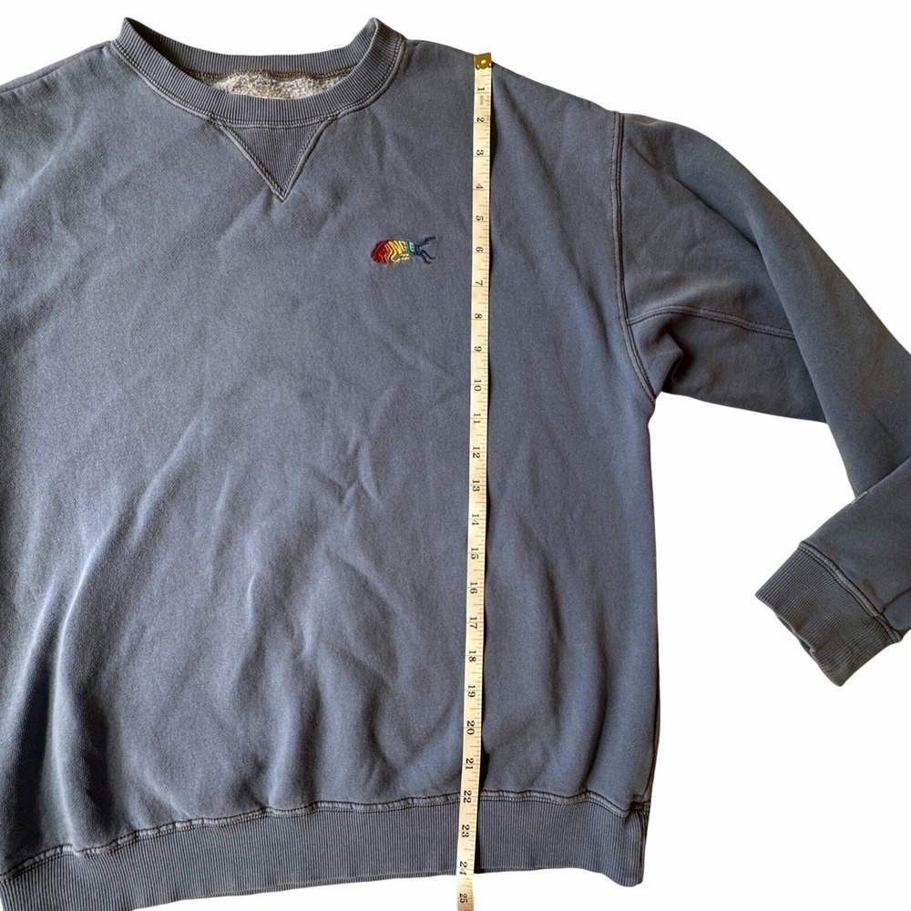 Billabong x Wrangler Sweatshirt Men's S Blue Embroidered Bronc Horse Logo - Picture 11 of 11